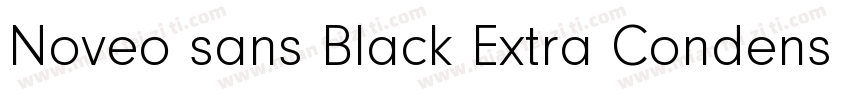 Noveo sans Black Extra Condensed字体转换